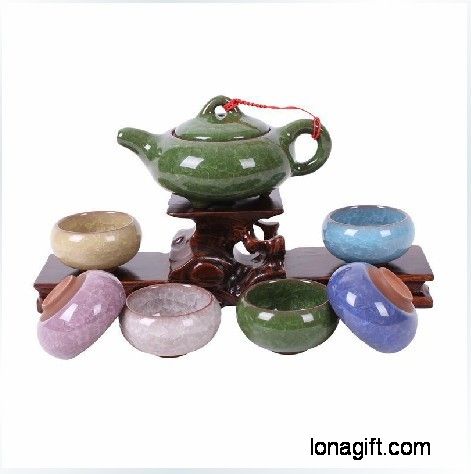 裂纹陶瓷功夫茶具