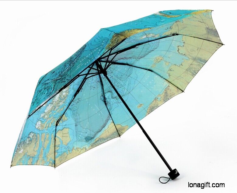 地图伞布款式系列广告伞